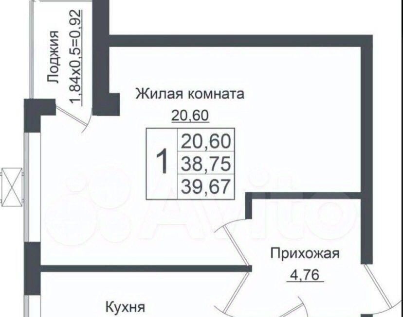 квартира г Краснодар р-н Прикубанский ул Карпатская 1 ЖК «Европа-Сити» фото 2