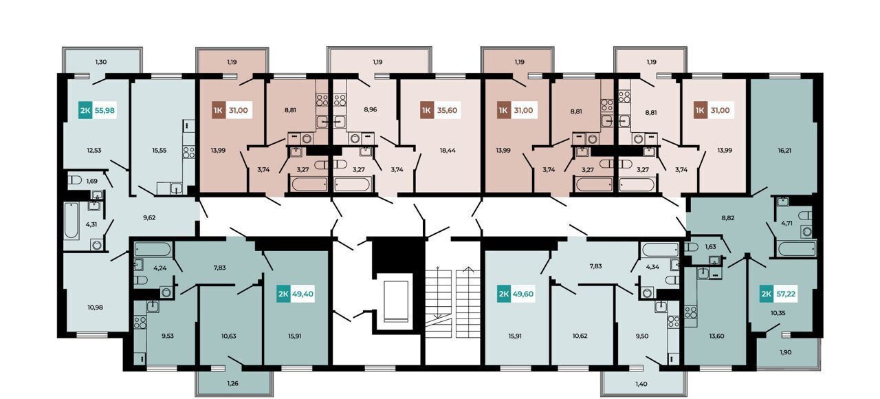 квартира р-н Аксайский п Темерницкий б-р Ростовский з/у 2А, корп. 5, Ростов-на-Дону фото 15