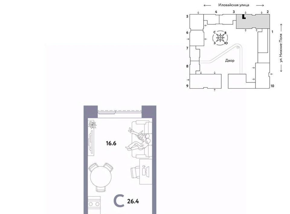 квартира г Москва Перерва ул Иловайская ЖК «Страна.Иловайская» муниципальный округ Марьино фото 1