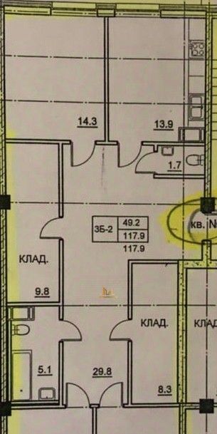 квартира г Санкт-Петербург метро Удельная пр-кт Ярославский 39 округ Светлановское фото 2