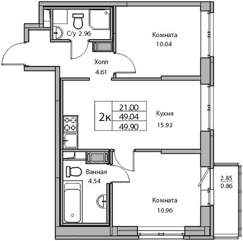 пр-кт Юнтоловский 2/1 Беговая, д. 45к фото