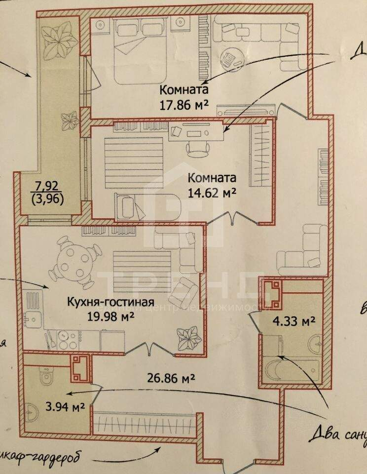 квартира г Санкт-Петербург метро Приморская р-н Василеостровский б-р Александра Грина 3 ЖК «Светлый мир Я-Романтик...» Морской округ фото 11