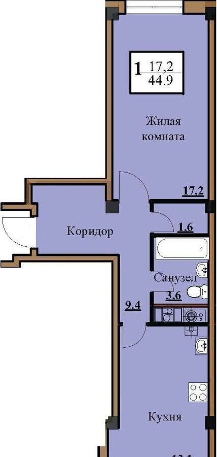 квартира г Ессентуки д. 2, мкр. «Северный-2» фото 1