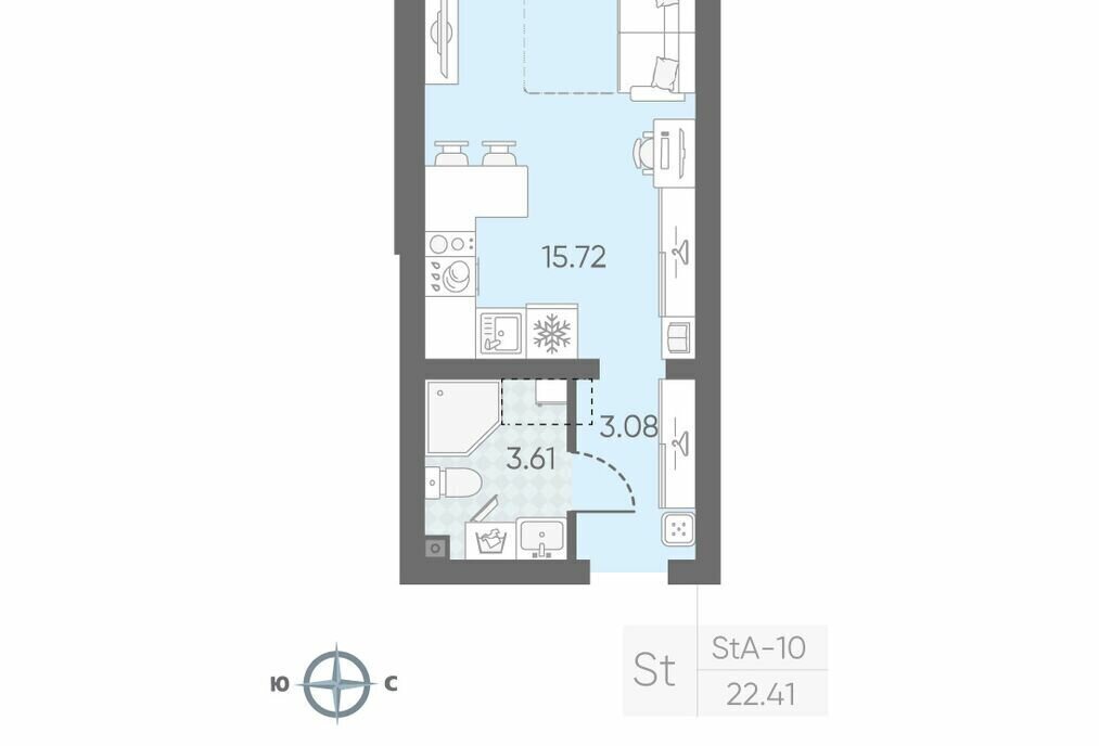 квартира г Санкт-Петербург метро Автово ул Морской Пехоты 26к/1 округ Юго-Запад фото 1