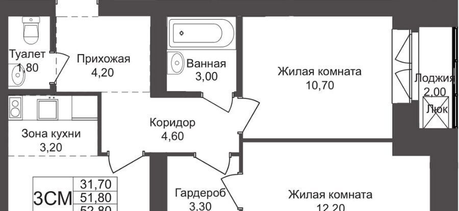 квартира г Новосибирск р-н Калининский Заельцовская пр-кт Красный 323/1 ЖК «Онега» фото 3