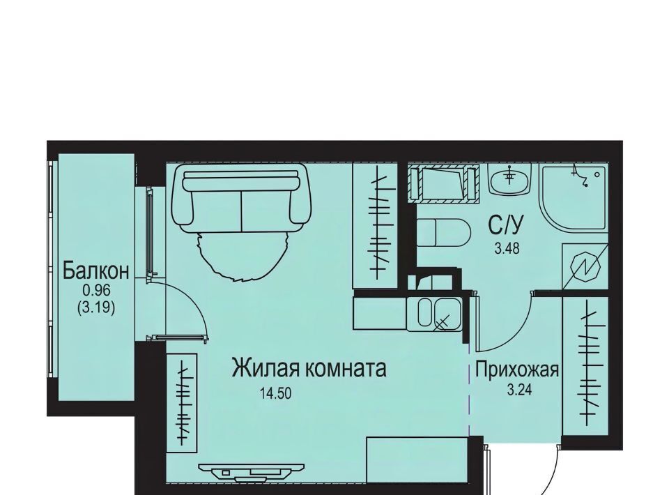 квартира р-н Всеволожский д Новосергиевка Заневское городское поселение, Улица Дыбенко фото 1