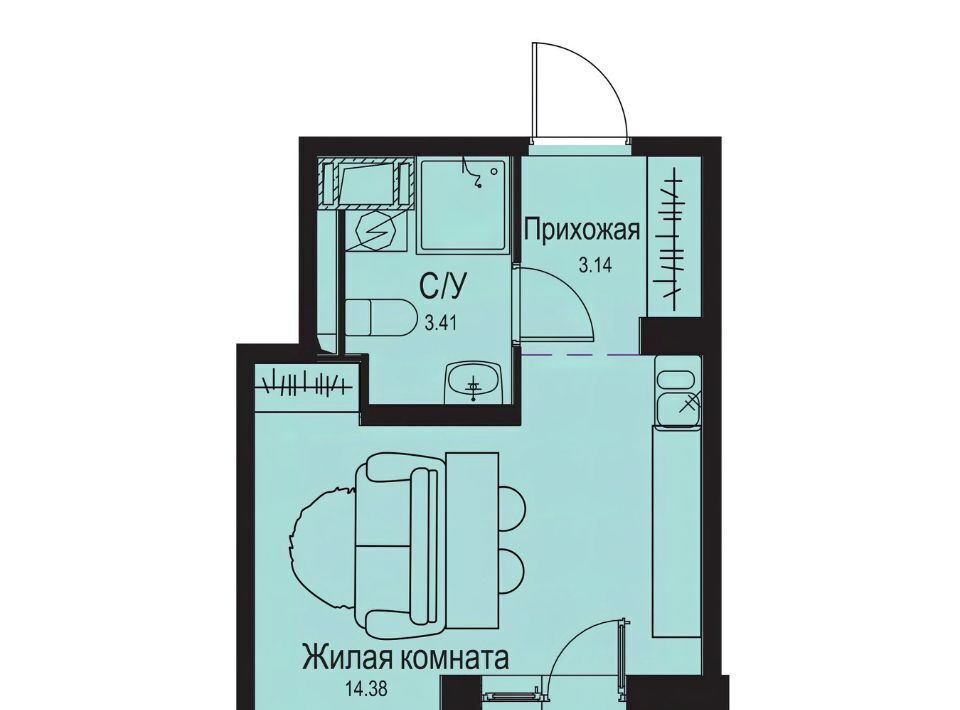 квартира р-н Всеволожский д Новосергиевка Заневское городское поселение, Улица Дыбенко фото 1