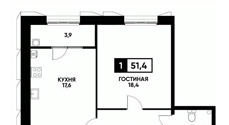 квартира г Ставрополь р-н Промышленный ул Николая Голодникова 9к/1 фото 1