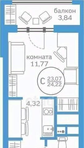 квартира г Тюмень р-н Калининский ул Краснооктябрьская 16 ЖК Меридиан Запад Калининский административный округ фото 7