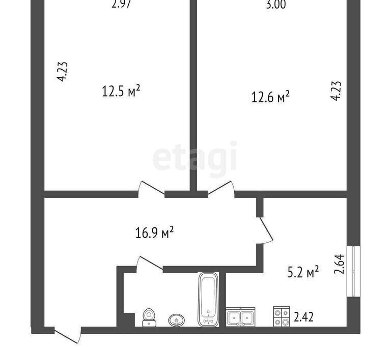 квартира г Омск ул Яковлева 143 Центральный АО фото 24