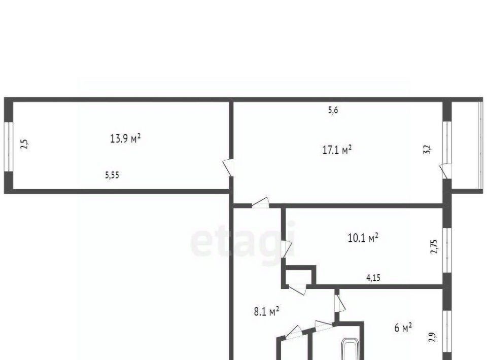 квартира г Красноярск р-н Октябрьский ул Калинина 80в фото 34