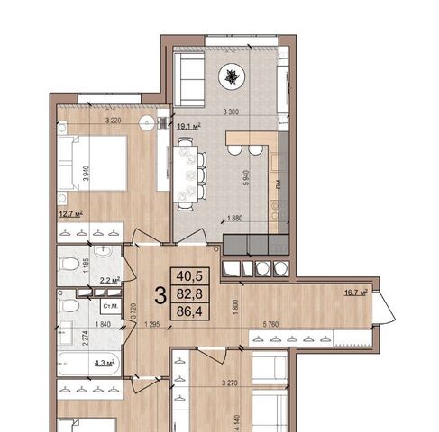 квартира р-н Московский ул Медицинская 3 фото