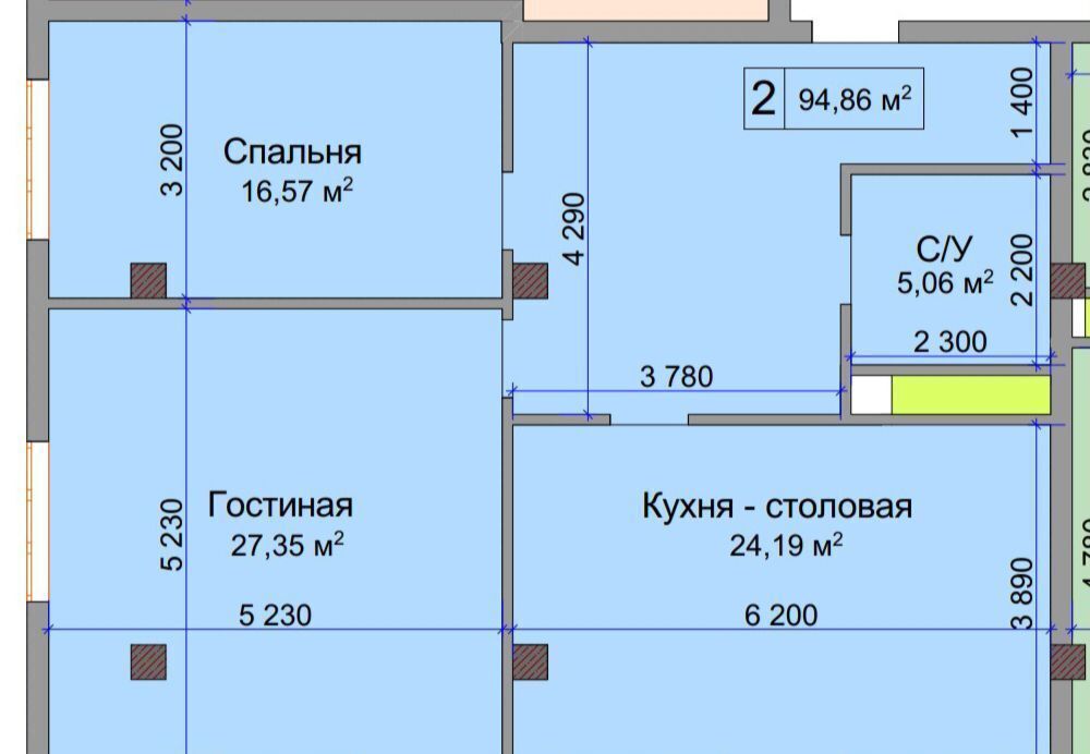 квартира г Нальчик Горная ул Атажукина 10б ЖК «Атажукинский» Дом по ул. Атажукина, 10Б фото 9