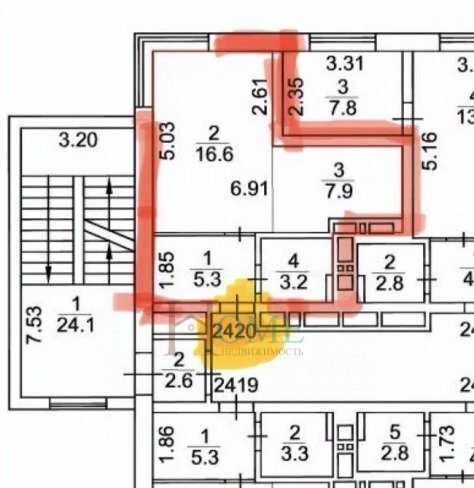 квартира г Новосибирск Октябрьская ул Кирова 113/2 фото 1