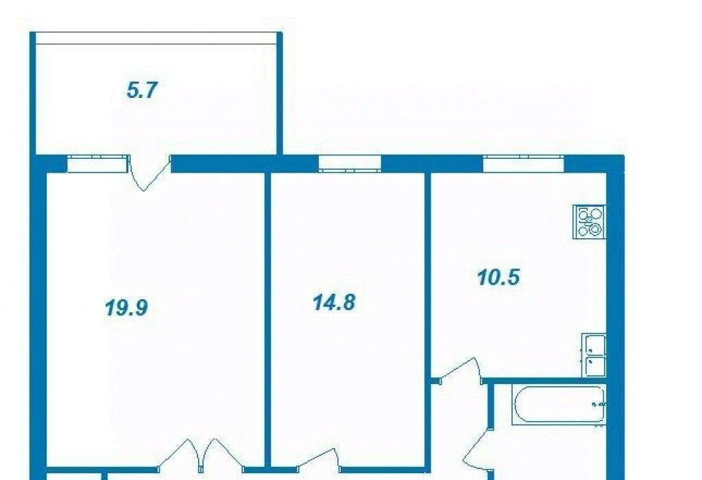 квартира г Тюмень р-н Ленинский ул Домостроителей 16к/1 фото 18