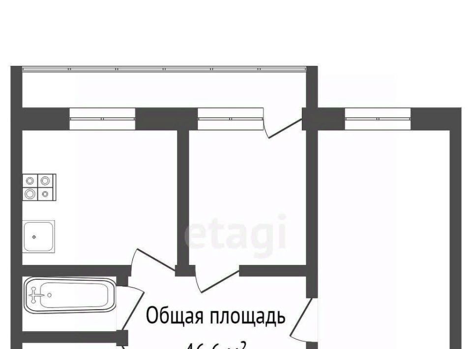 квартира г Брянск р-н Фокинский пр-кт Московский 18а фото 2