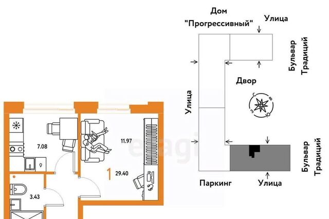 р-н Калининский ул Андрея Кореневского 1к/1 фото