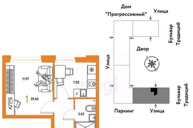 р-н Калининский ул Андрея Кореневского 1к/1 фото