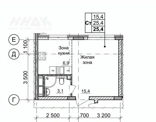 квартира г Нижний Новгород Горьковская пр-кт Героев Донбасса 15 фото 1