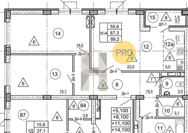 квартира г Воронеж р-н Центральный ул Шишкова 140б уч. № 26 фото 2