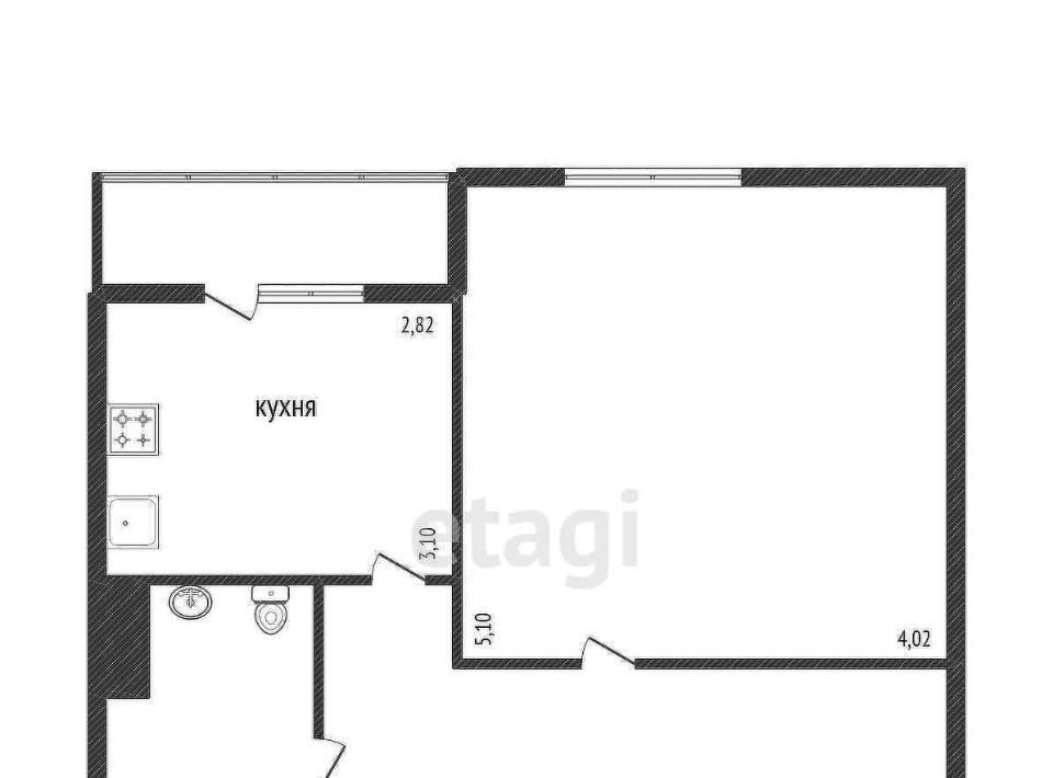 квартира г Калуга р-н Октябрьский ул Московская 311к/5 фото 2