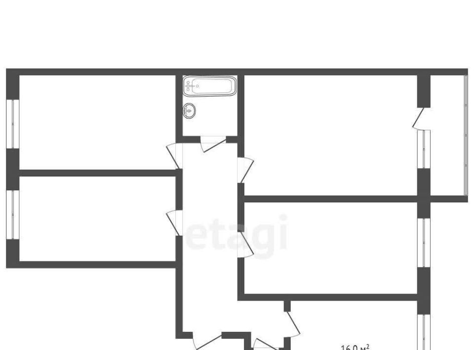 квартира г Ростов-на-Дону р-н Октябрьский б-р Измайловский 19 фото 2