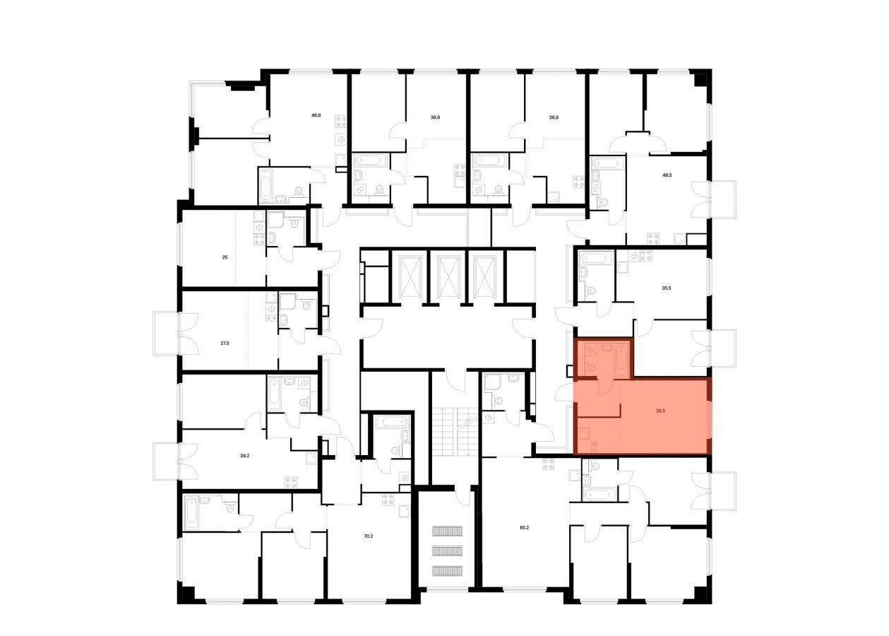 квартира г Москва метро Водный стадион б-р Кронштадтский 11 ЖК Кронштадтский 9 корп. 1 фото 2