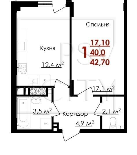 квартира г Белгород ул Губкина 54 жилой дом по ул. Губкина Западный округ фото 1