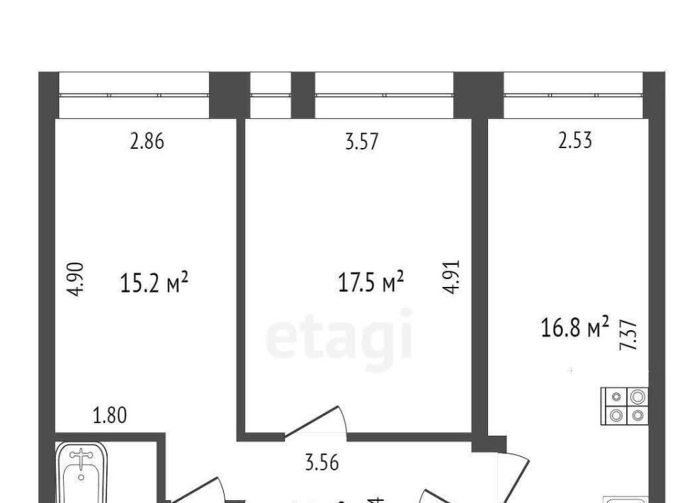 квартира г Москва Зюзино ул Херсонская 43к/5 ЖК ONYX Deluxe муниципальный округ Черёмушки фото 2