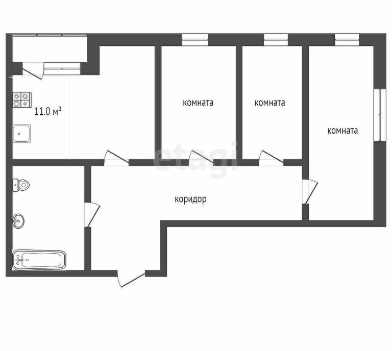 квартира г Тобольск ул Радищева 21 фото 22