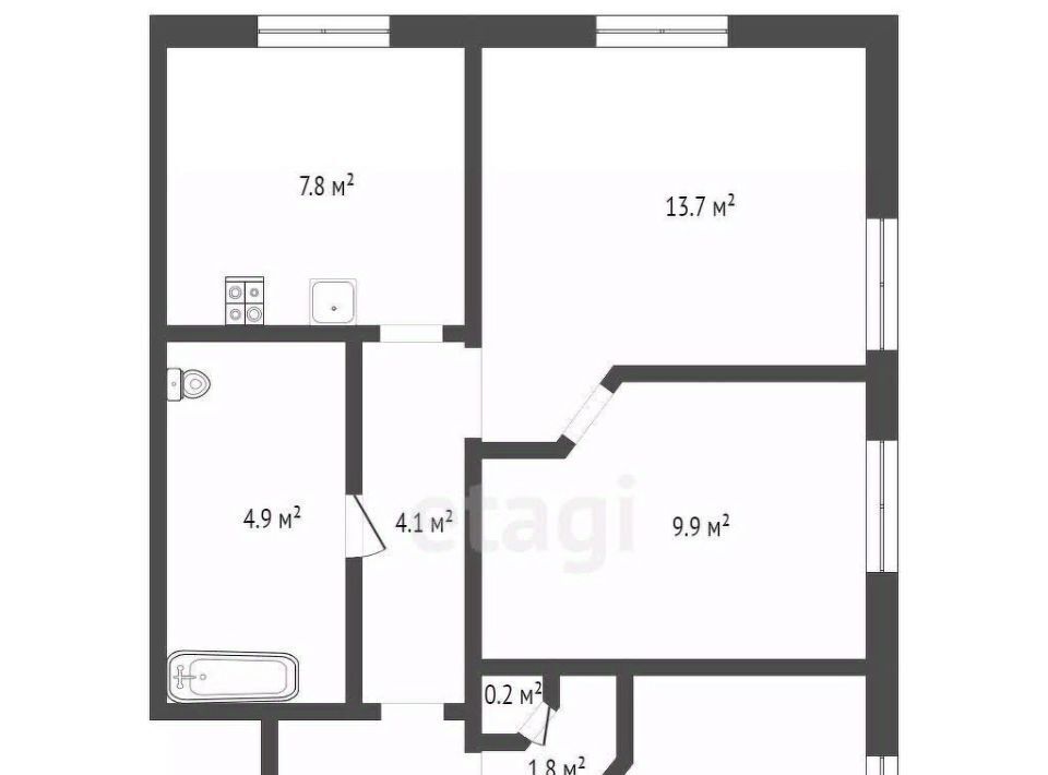 квартира г Кемерово р-н Заводский ул Рукавишникова 43 фото 15