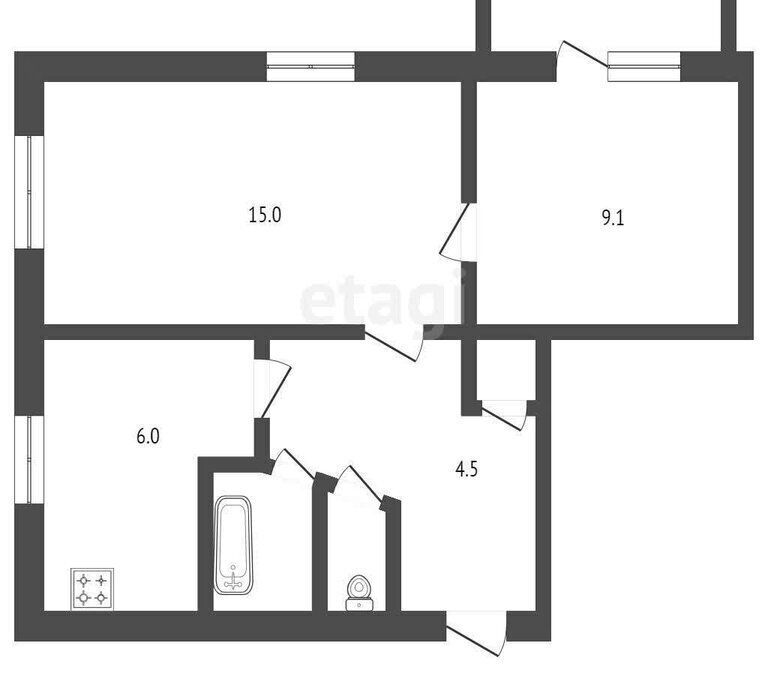 квартира г Черкесск ул Октябрьская 48 фото 17