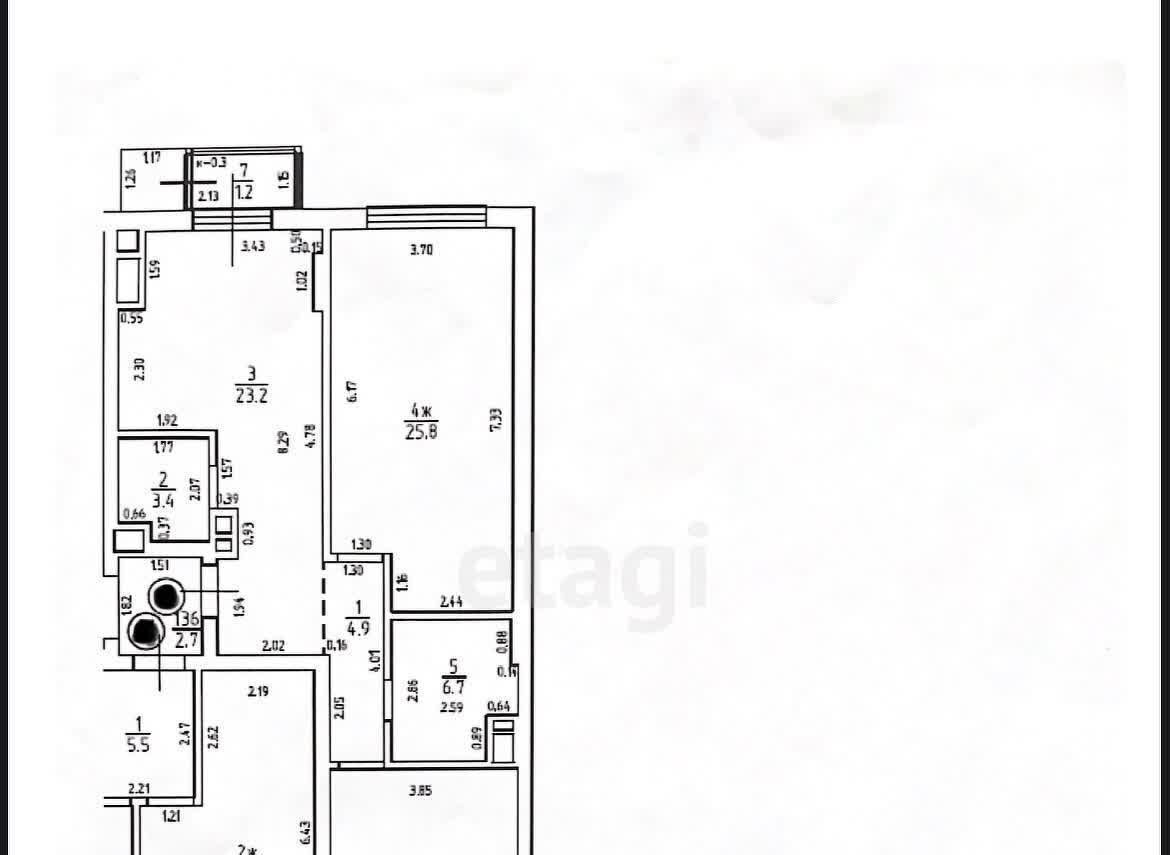 квартира г Калининград р-н Московский ул Октябрьская 12 фото 34