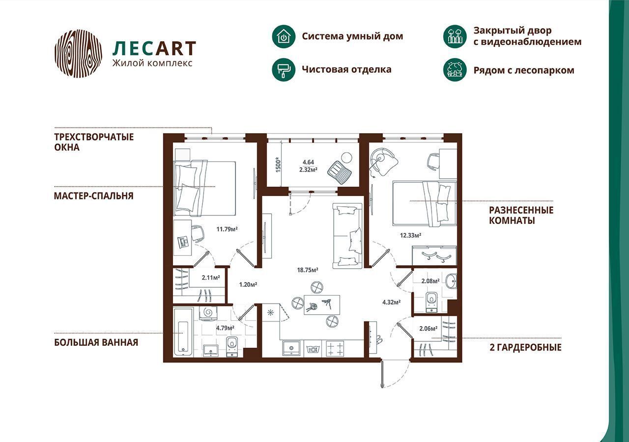 квартира г Санкт-Петербург ул Балтийская 2 гп Новоселье фото 1