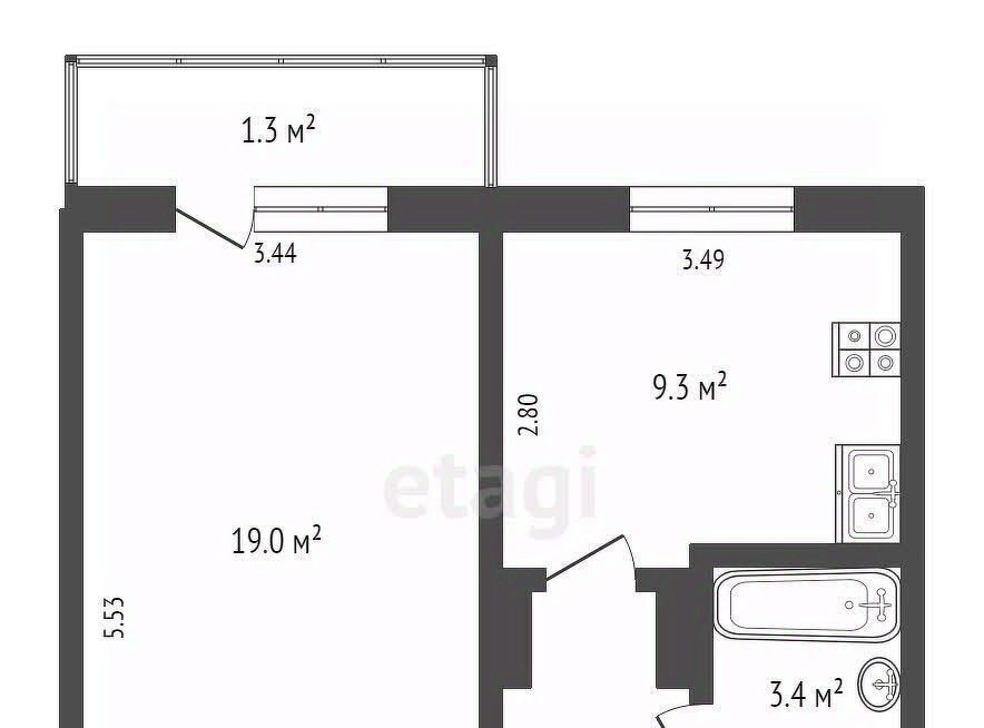 квартира г Омск р-н Центральный ул Краснознаменная 26к/4 фото 25