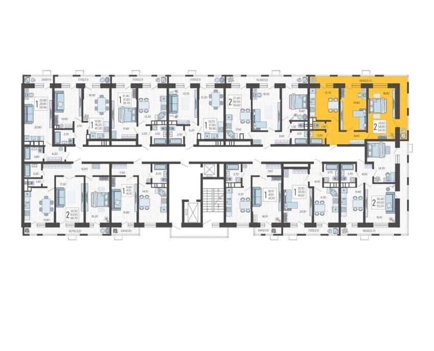 квартира г Краснодар микрорайон 9-й километр ул Ярославская 115к/7 фото 2