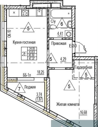 квартира г Воронеж р-н Железнодорожный Северо-Восточный ЖК «Z-town» ул. Набережная Чуева, д. 7 фото 1