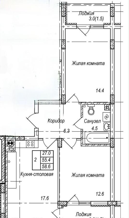 квартира р-н Гурьевский п Рыбное стр. 1, Светлогорск фото 2