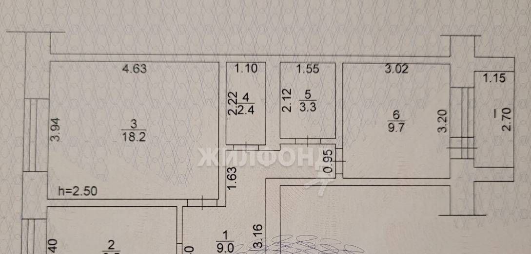 квартира г Томск с Тимирязевское ул Октябрьская 91а р-н Кировский фото 21