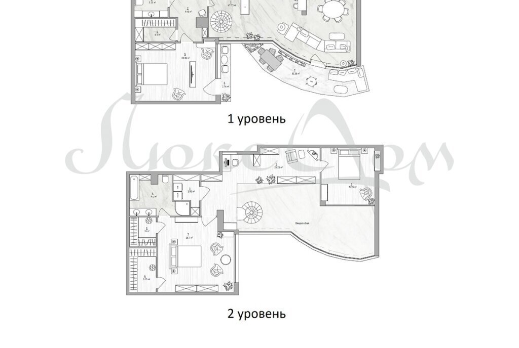 квартира г Москва апарт-комплекс «RIVERDALE APARTMENTS» Поле, 2-й Павелецкий проезд, 5с 1, Октябрьское фото 4