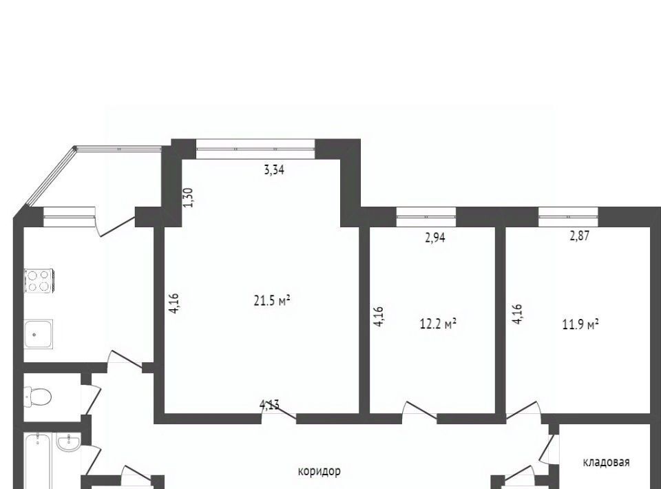 квартира г Сургут пр-кт Мира 5/1 11А фото 2