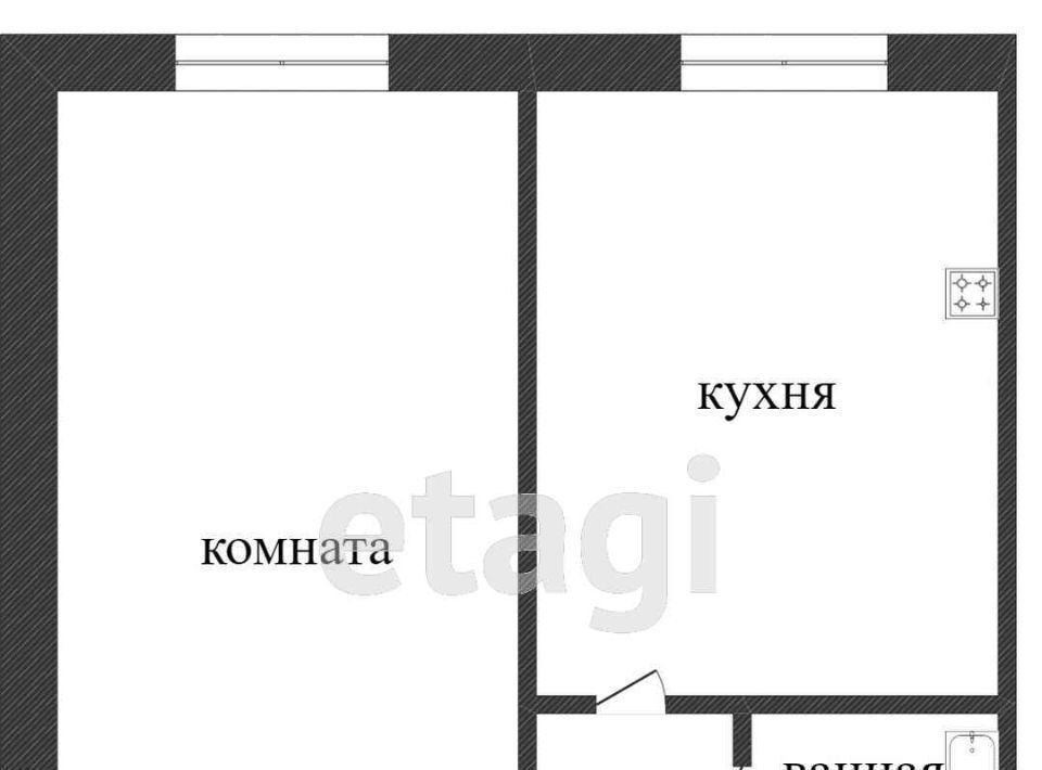 квартира р-н Сургутский п Солнечный ул Строителей 36 фото 2