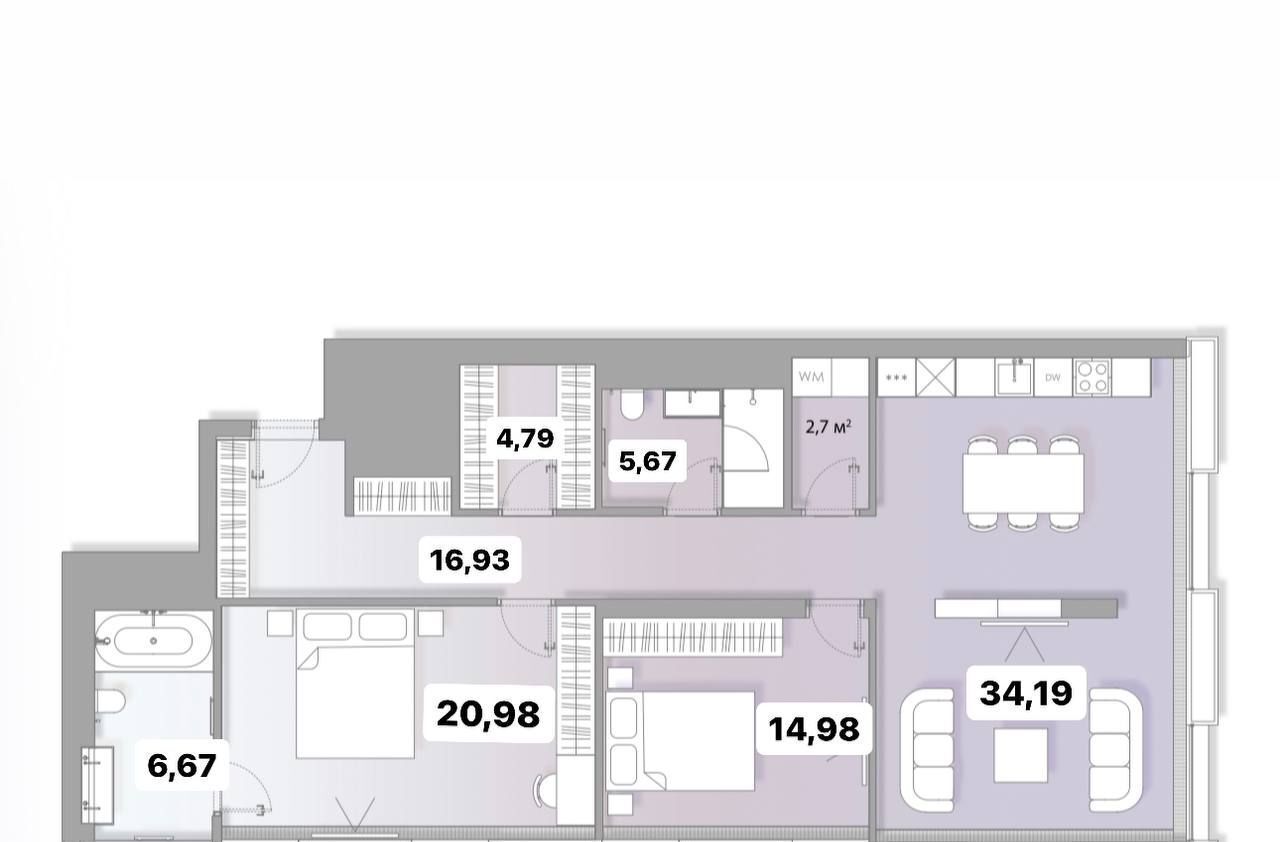 квартира г Москва метро Китай-город пл Славянская 2/5с 1 клубный дом «Lumin House» муниципальный округ Таганский фото 2