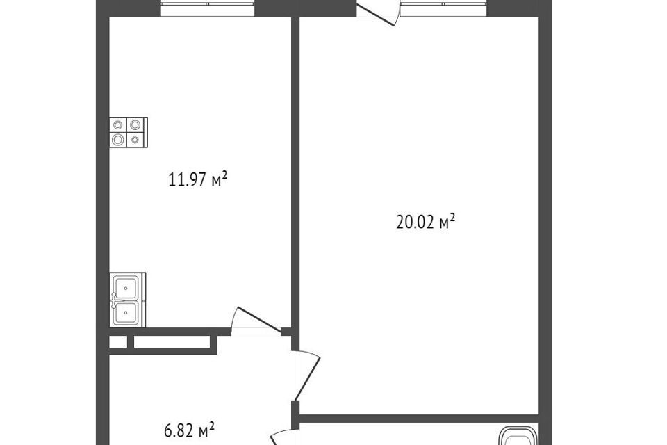 квартира г Тюмень ул Бабарынка 20а/3 Тюмень городской округ фото 1