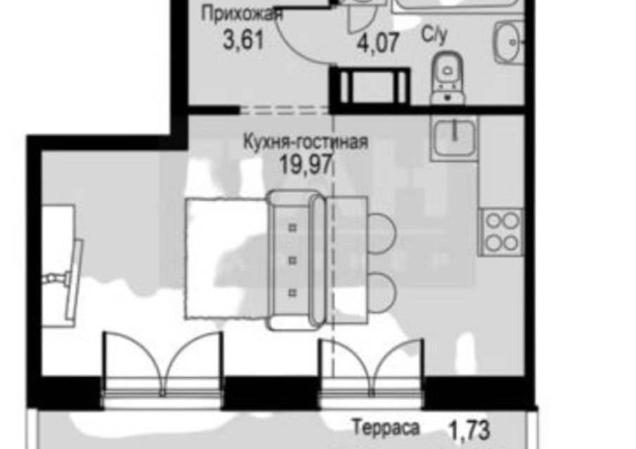 квартира г Кудрово Северное Кудрово ул Солнечная 2 ЖК iD Kudrovo Заневское городское поселение фото 1