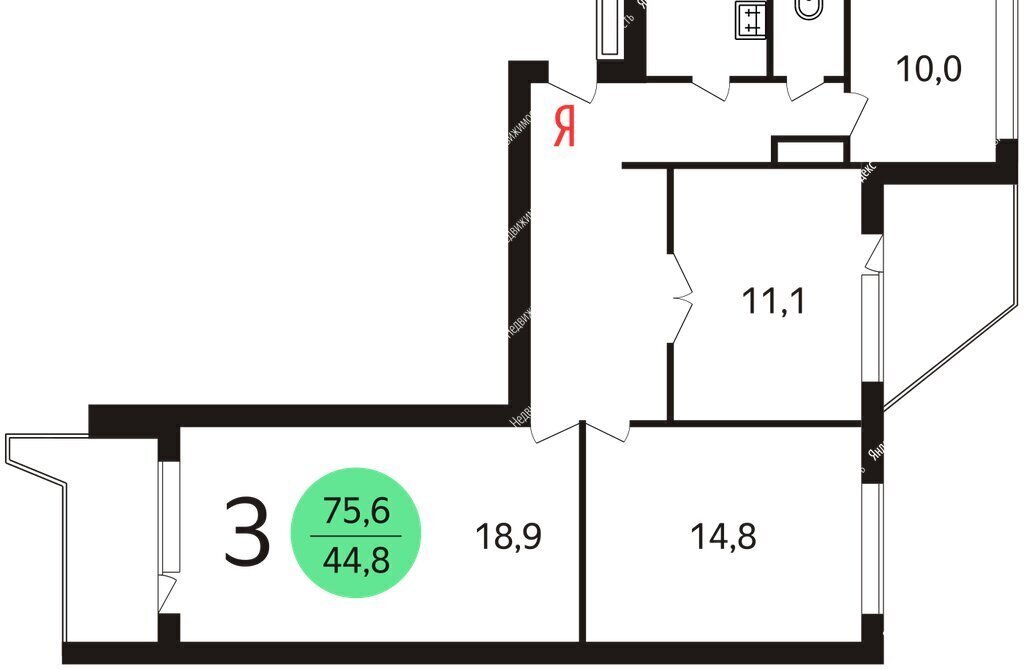 квартира г Москва Давыдково ул Ватутина 16к/3 фото 19