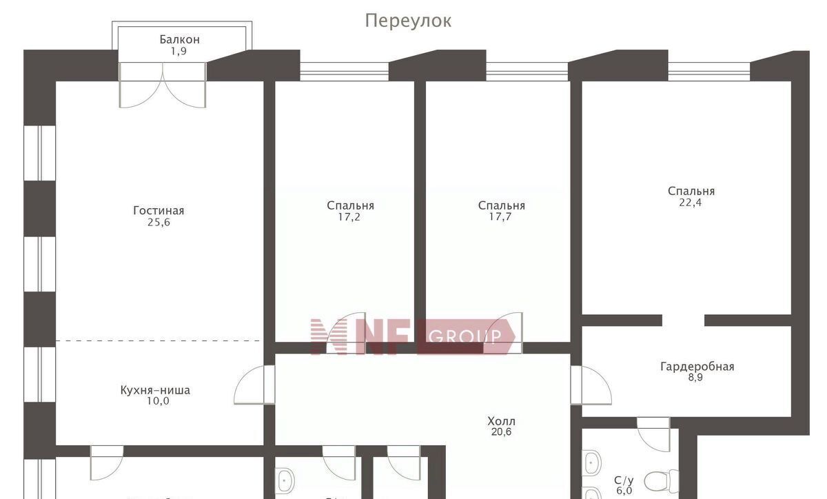 квартира г Москва метро Парк культуры пер 2-й Неопалимовский 3 фото 2