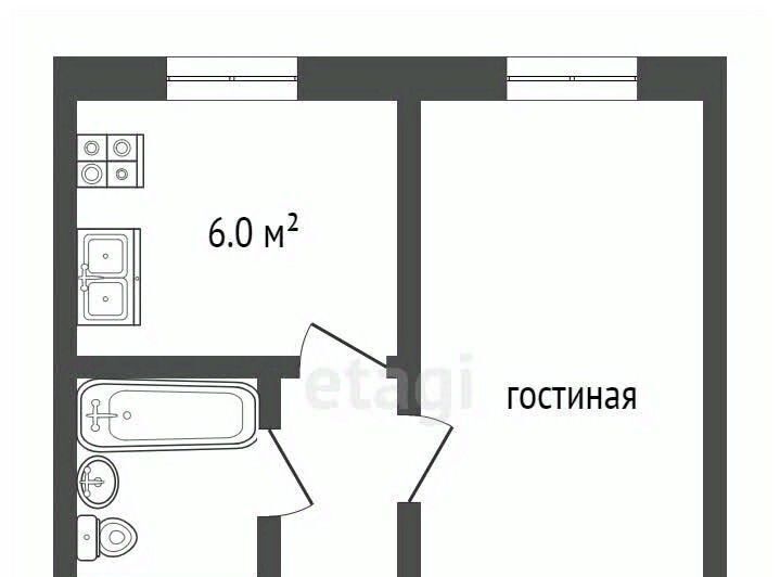 квартира г Чита р-н Черновский ул Текстильщиков 3 фото 14