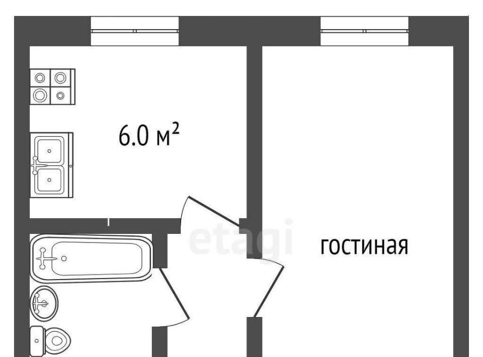 квартира г Чита р-н Черновский ул Текстильщиков 3 фото 15