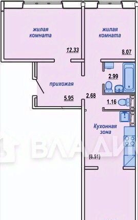 квартира г Новосибирск Золотая Нива ул Плющихинская 2 фото 2